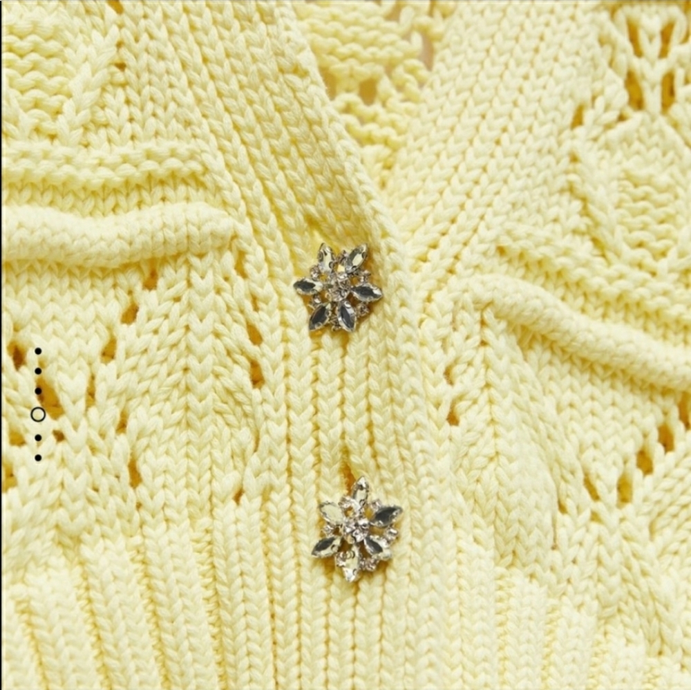 Zara knit cardigan with jewel buttons - Picture 2 of 5